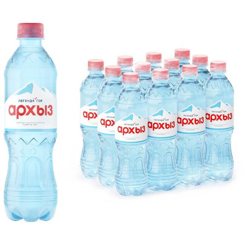 Вода Обнинск: Вода «Легенда гор Архыз» НЕГАЗИРОВАННАЯ 0,5 литра (12 шт.)